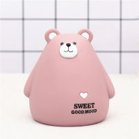 Off-white ForestCreative Cute Bear Cartoon Bear Cute Vinyl Piggy Bank Saving Pot Gift Ornaments