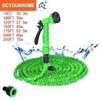 25FT-150FT Garden Hose Expandable Magic Flexible Water Hose EU Hose Plastic Hoses Pipe With Spray To Watering Car Wash Spray