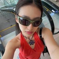 2022 Fashion Y2K Sunglasses Cycling Sports Sun Glasses Women Punk Goggles Retro Steampunk Men Silver Lens Shades UV400 Eyewear 【APR】