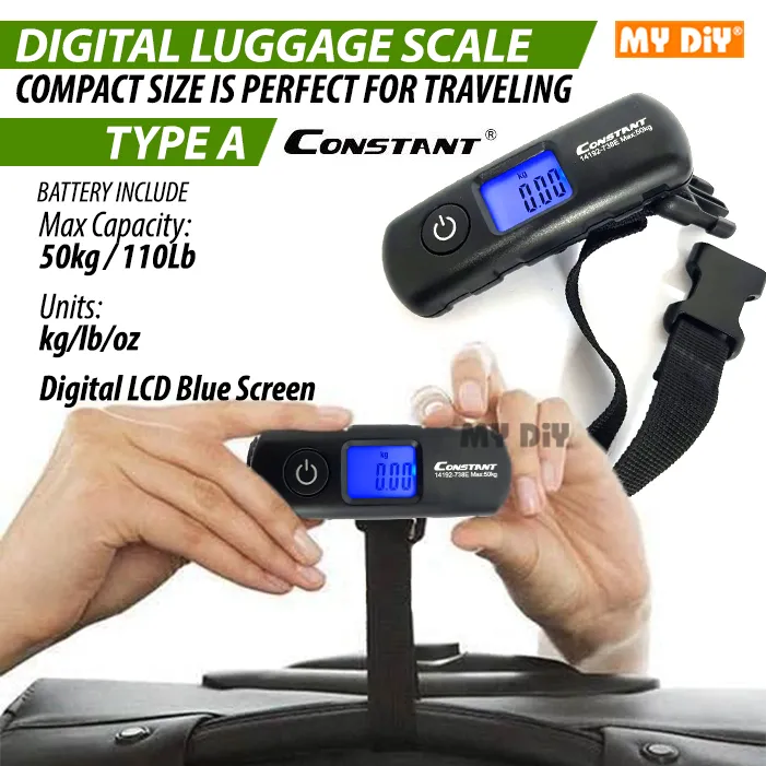 Portable Mini Suitcase Scale LED Display 50Kg/110Lb Digital