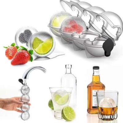 Rund Ball Ice Cube Makers Round Ice Hockey Mold Whisky Cocktail Vodka Ball Ice Mould Bar Party Kitchen Ice Box Ice Cream Tools Ice Maker Ice Cream Mou