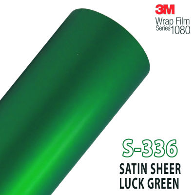 3M Wrap Film series 1080 สติ๊กเกอร์ติดรถแบบซาตินสีเขียว  (กดเลือกขนาด)