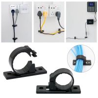 1/5/10pcs Sticky Wiring Fixing S Base Hook Wire Cable Gadget Clip Adhesive Wall Snap Type Fixed Cable Line Clip Clamp