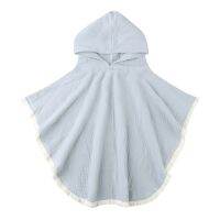 N80C ผ้าฝ้าย swaddles Wrap เสื้อคลุมอาบน้ำเด็กการ์ตูนผ้าเช็ดตัวลายน่ารัก cloark Cape