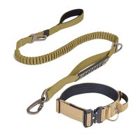 【YF】 Dog Collar Leash Durable Adjustable Large Dogs German Shepherd Elastic Bungee Accessories