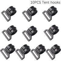 【hot】▲▽☃  10 strength and Corrosion Resistance Pack Tent Hooks Camping Awning Windproof Rope Clip