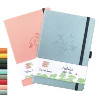 BUKE BULLET Dot Grid Notebook Dotted Journal Drawing Sketchbook-160gsm Paper  Inner Pocket  Numbered Page P1- P160 Note Books Pads