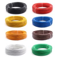 26AWG Electronic Wire FEP PTFE Wire UL1332 Te-flon High Temp Wire Cable Hook-up Wire Red Black White Blue Yellow Green Brown Gray Orange