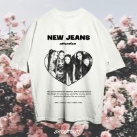 เสื้อยืดแฟชั่น New JEANS ATTENTION OVERSIZE VINTAGE STYLE TEE