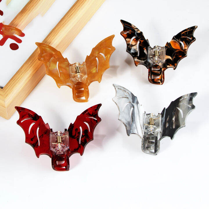 acetic-acid-gripper-bat-wing-gripper-girl-shark-clip-bat-gripper-headwear-hair-clip-hair-clip-halloween-clasp