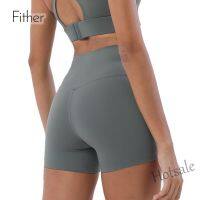 【hot sale】☌۩ C04 Fit.HER New Double Side Grinding Three Pants Yoga Pants Womens High Waist Hip Lifting Peach Hip Sports Shorts