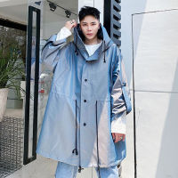 IEFB Chic Niche Hooded fit Mens Overcoat Autumn 2022 New Single Breasted Trench Coat Workwear Casual Windbreak Male Cloth