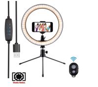 Yesker 10 Inch Selfie Ring Light LED with desk (ขาตั้งโลหะ)