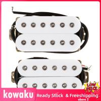 Kowaku คอยล์คู่แบบกีตาร์ Pickup 4P 2ชิ้นอุปกรณ์สำหรับกีตาร์ไฟฟ้าแบบมีสาย