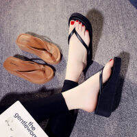 Women Fashion Slippers Woman High Heel Wedge Flip Flops Outdoor Soft EVA 2022 Summer Patform Slipperss Ladies Vacation Sandals