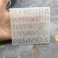 【CW】 Uppercase Silicone Mold 26 English Alphabet Number with Hole for Earring Jewelry Pendant Making Decorating Tools