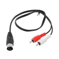 0.5M/1.5M 5 Pin Din Male to 2 RCA Male Audio Video Adapter Cable Wire Cord Connector for DVD Player Cables