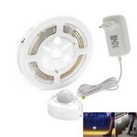 LED Under Cabinet Lights with Motion Sensor Closet Light LED Strip 12V Waterproof Cupboard Wardrobe Bed Lamp EU US Power Supply