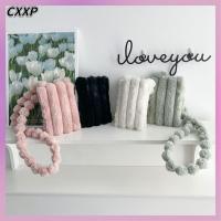 CXXP ตุ๊กตาผ้าพลัฌ กระเป๋าสะพายไหล่ Crossbody นุ่มฟูนุ่ม เล็กๆน้อยๆ กระเป๋าใส่โทรศัพท์ แฟชั่นสำหรับผู้หญิง สีทึบทึบ กระเป๋าถือแบบถือ ผู้หญิงผู้หญิงผู้หญิง