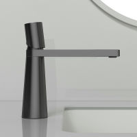 Bathroom Mixer Deck Mounted Vanity Faucet Single Holder Single Hole Faucet Bathroom New Design Black Washbasin Sink Taps High