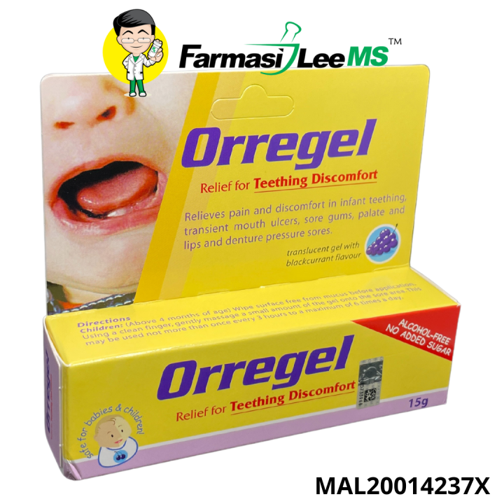 Orregel 15g (Exp 10/2025) Teething Discomfort, mouth ulcers, sore gums ...