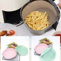 Polymères de panier rond réutilisables pour friteuse à air pot en silicone poêle à griller accessoires de friteuses à air tampon de cuisson au four cuisine