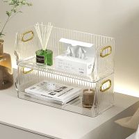 【YD】 Transparent Cosmetics Storage Desktop Makeup Organizer  Accessories Sundries Rack