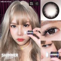 ?Wink : Shimmer Black  สีดำ สายตาปกติ -6.50 ตาโตแบ๊ว