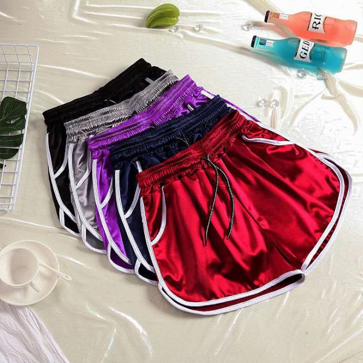summer-pants-women-casual-running-sports-shorts-gym-workout-waistband-yoga-bling-short-big-size-5xl-with-pockets