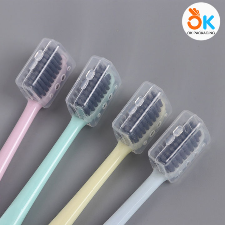 แปรงสีฟัน-สีพาสเทล-set-4-ชิ้น-คุ้มสุดๆ-ขนเเปรงนุ่ม-แปรงสีฟันญี่ปุ่น-แปรงสีฟันขนนุ่ม-ราคาถูก
