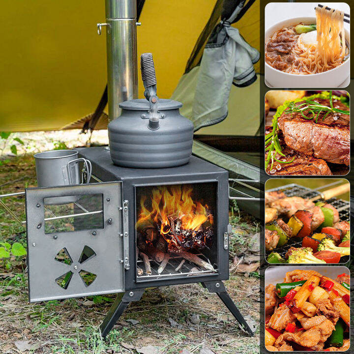 Outdoor Camp Tent Firewood Stove Portable Wood Burning Stove
