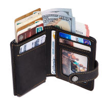 Rfid Credit Card Holder Wallet Men Aluminum Pop Up Cardholder Blocking Case Crazy Horse Leather Big Creditcard Holder Coin Purse
