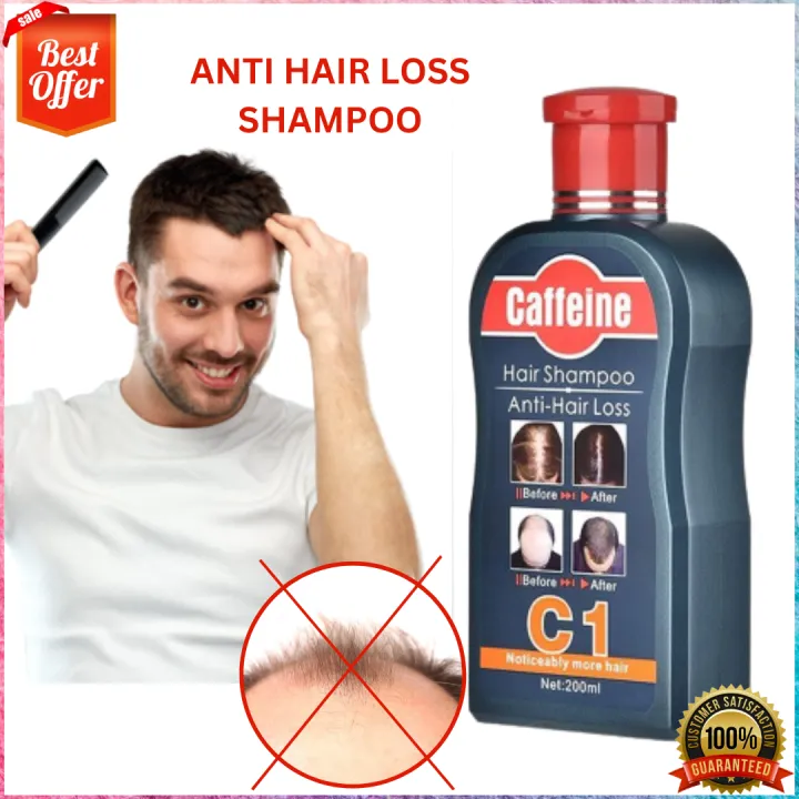 100% Authentic Caffeine Hair Thick C1 Anti Hair Loss Shampoo Hair Grower 200ml, For Thinning 100% Authentic Caffeine Hair Thick C1 Anti Hair Loss Shampoo Hair Grower 200ml, For Thinning