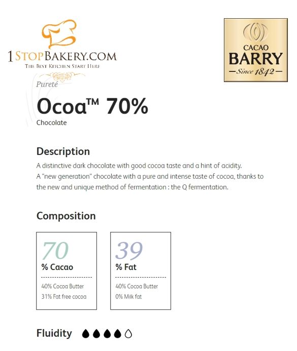 cacao-barry-ocoa-dark-chocolate-70-1-kg-ดาร์กช็อคโกแลต-ขนาด-1-กิโลกรัม