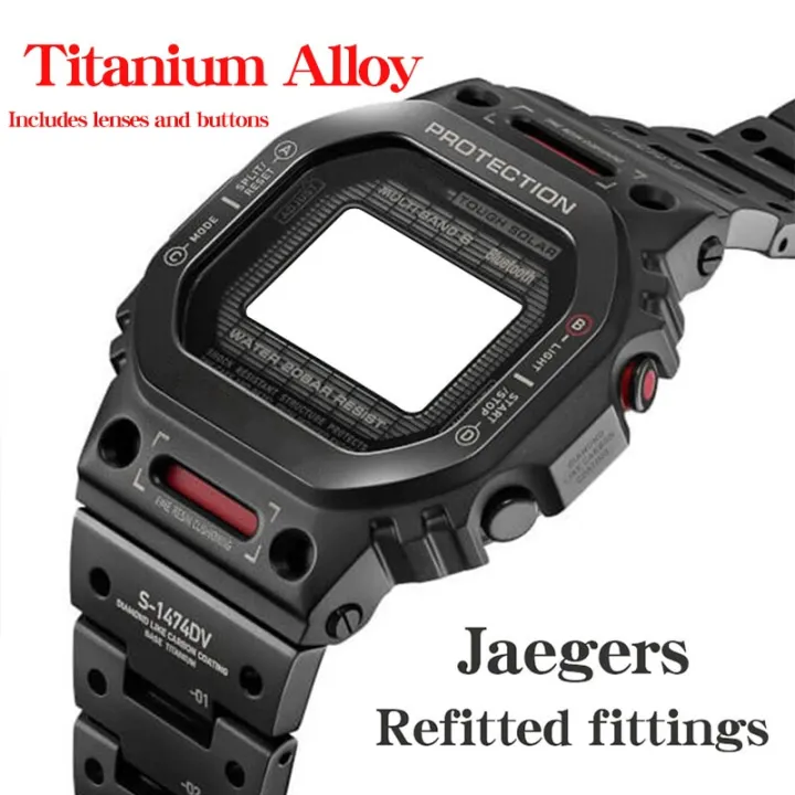 Suitable for Casio G-SHOCK DW5600 Modified titanium alloy watch case ...