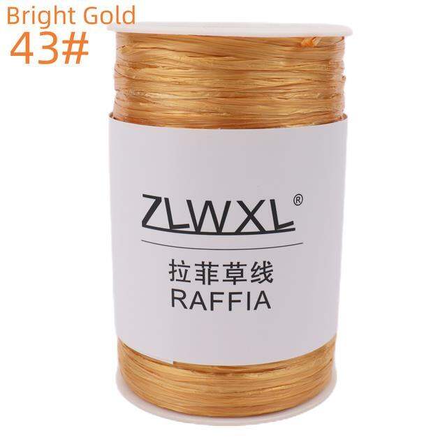 ถุงผ้า-raffia-lafite-สำหรับฤดูร้อน-หมวกโครเชท์-diy-91เมตรเส้นด้ายจากหญ้าเส้นใยต้นปาล์มสำหรับถักของตกแต่งบ้าน