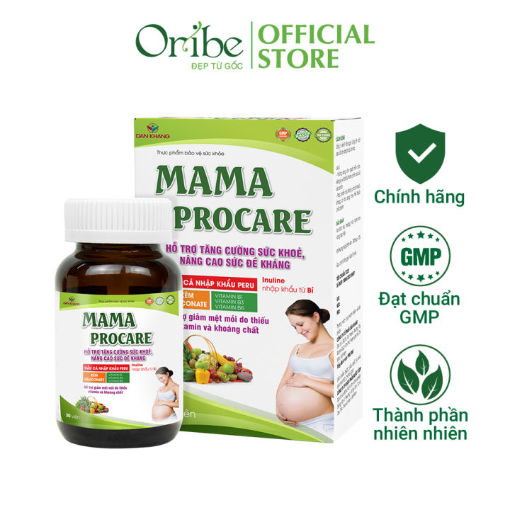 Viên Uống Bổ Sung Vitamin Và Khoáng Chất Cho Phụ Nữ Có Thai Mama Procare  Hộp 30 Viên | Lazada.vn