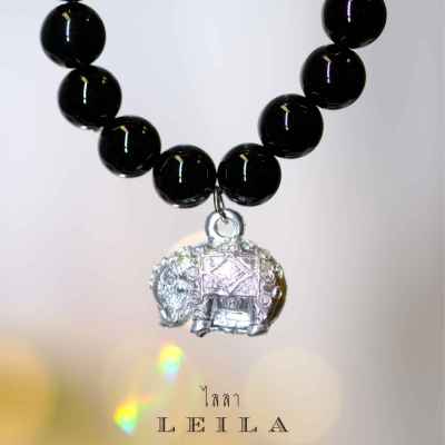 Leila Amulets หมูตัวบาท (พร้อมกำไลหินฟรีตามรูป)