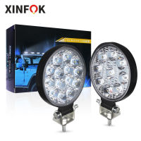 48W LED Work Light LED Car Front Fog Light 12V 24V For Truck SUV 4X4 4WD Engineering Headlights Off-road LED Round Headlamp