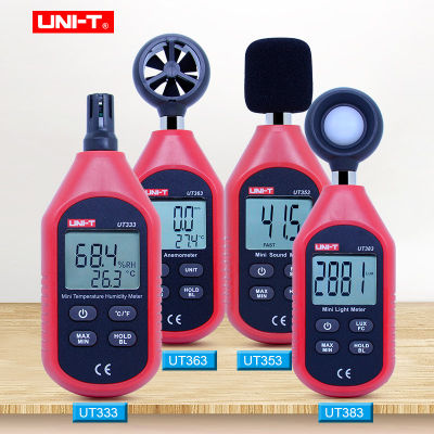 UNI-T UT333 Mini Digital thermohygrometer ut353 mini Sound Meter UT363 Mini Anemometer UT383 illuminometer Mini Light Meter