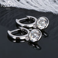 IOGOU โมเดิร์น2023 Hoop ต่างหูสำหรับผู้หญิง6.5มม. Moissanite Dangle Huggie Drop ต่างหูเงิน925เครื่องประดับสำหรับสาว