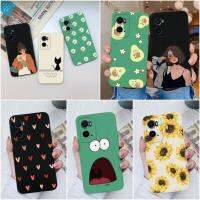 เคส A96 OPPO เคส A76กันชน A36ฝาครอบกันกระแทกคุณภาพสูงด้านแบบนิ่มที่เป็นซิลิโคนเหลวสี่เหลี่ยมดอกทานตะวันดอกเดซี่ TPU สำหรับ OPPO A 76 36 96กระเป๋าใส่โทรศัพท์2022