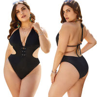 Swimsuit One Piece Swim Bathing Suits Plus Size Swimwear Black Sexy Larges Big Plussize Swimming Wear Beachwear For Female