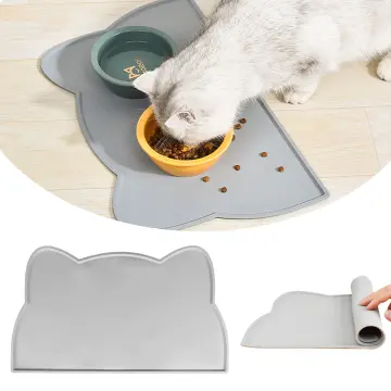 Pet Food Mat - Waterproof Dog Cat Mat for Food and Water, Pet Bowl Mat with  Edges, Nonslip Pet Food Mat, Silicone PeteFeeding Mat, Pet Food Mats for  Floors 1pc