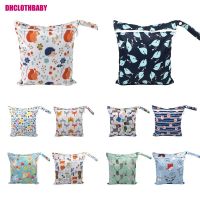 2023 New cartoon pattern baby diaper bag washable bag wet bag waterproof storage bag stroller hanging bag Cloth Diapers