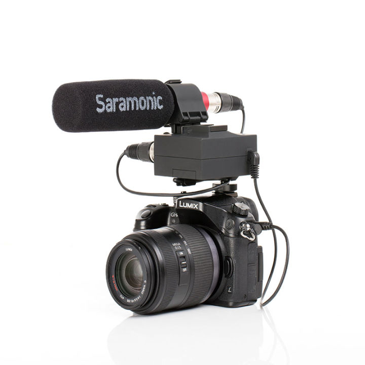 saramonic-ไมโครโฟนและมิกเซอร์-mixmic-ติดหัวกล้อง-2-ch-หัว-xlr-3-pin-พร้อม-saramonic-ไมโครโฟน-shotgun-sr-nv5