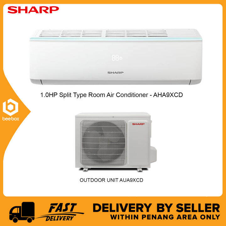 Sharp 1.0HP R32 Split Type Room Air Conditioner AHA9XCD Lazada