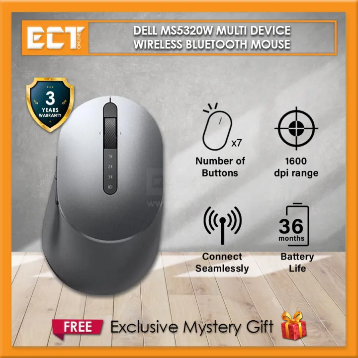 Dell MS5320W Multi Device Wireless Bluetooth Mouse with 1600 DPI | Lazada Dell MS5320W Multi Device Wireless Bluetooth Mouse with 1600 DPI | Lazada