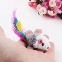 10Pcs/Lot Soft Feather Funny Playing Mice Fleece False Mouse Cat Toys Colorful Toys