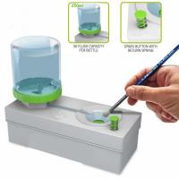 Brush Washing Bucket Water Cleaner Easy Cleaning Portable Paint Brush Washer Art Supplies for Acrylic Water-Based Paints 250ml